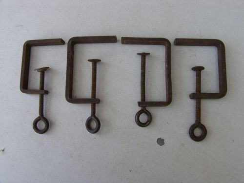 VINTAGE LOT OF SMALL HANDY CRAMPS/CLAMPS FOUND IN BOX IN MY SHED.