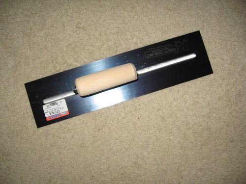 16&#034; x 4&#034; blue steel concrete trowel - made in the usa for sale