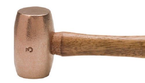 ABC Hammers Bronze/Copper Drilling Hammer, 3-LB 8-IN Fiberglass Handle #ABC3BZFS