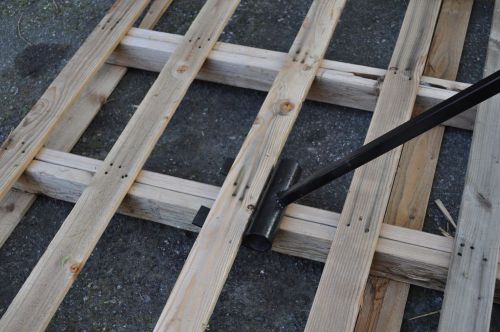 PALLET RECLAIMER  TOOL -  DOUBLE HEAVY DUTY HEADS FOR DIFFERENT TYPES OF PALLETS