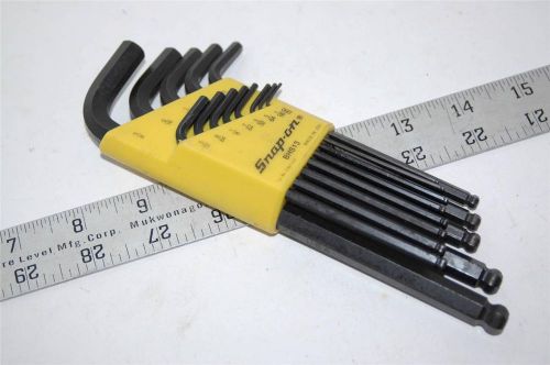 Snap On BHS13 Yellow Allen Wrench Set Aviation Tool Exc Cond