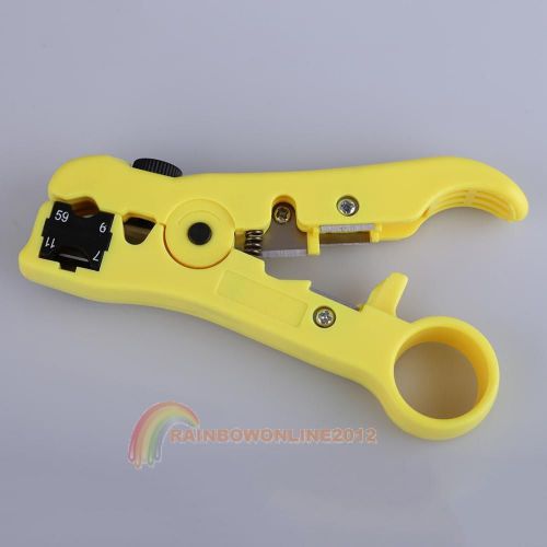 Universal Stripping Tool RG 59 / 6 / 7 /11 Coax Coaxial Cable Cord Wire Stripper