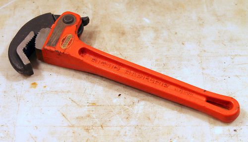 Ridgid 12&#039;&#039; rapid grip pipe wrench steel 167w for sale