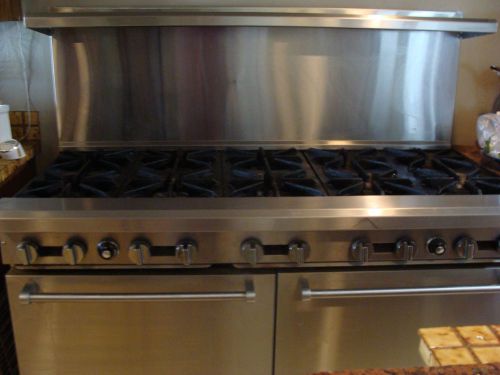 Royal commercial, restaurant style 10 burner stove with double oven for sale
