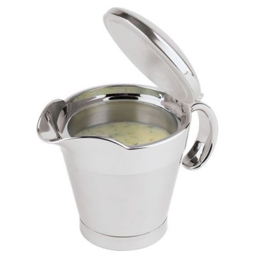 World cuisine 13- 1/2 oz insulated s/s gravy boat with spout for sale