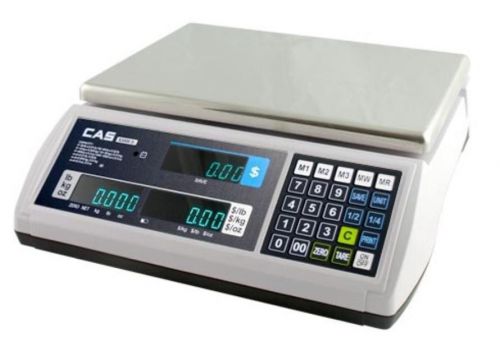 CAS S-2000 Jr/VFD Price Computing Scale 30X0.01 lb,Dual,NTEP,Legal for Trade,New