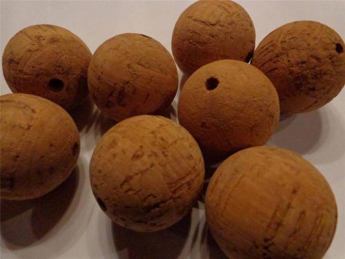 Set of 96 natural cork balls 1 1/2 inch diameter  arts crafts games science for sale
