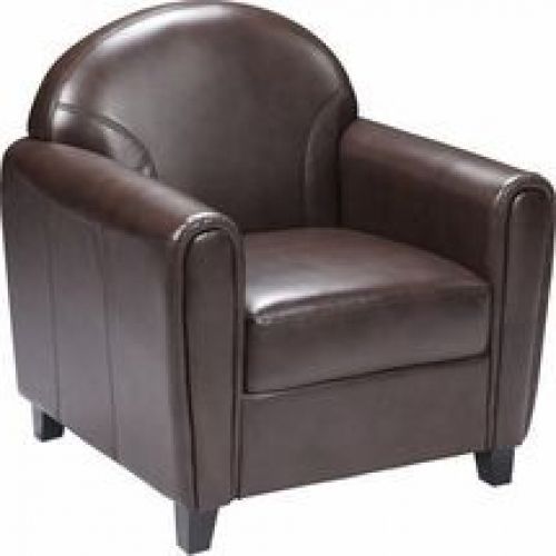 Flash Furniture BT-828-1-BN-GG HERCULES Envoy Series Brown Leather Chair