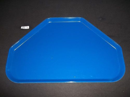 (12 )carlisle 1422fg014 14&#034; x 22&#034; glasteel cobalt blue trapezoid fiberglass tray for sale