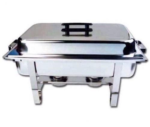 New york chafer dish- 8 quart oblong - stainless steel - winco c-3080b for sale