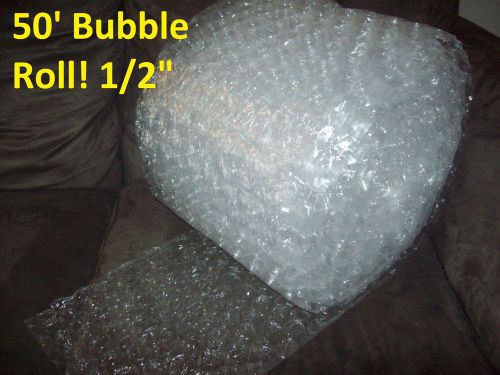 50&#039; Bubble Wrap/Roll 1/2&#034; LARGE Bubbles! 12 inches Wide! Perforated Every 12 In,