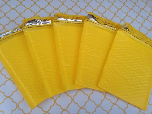 20 6x9 Yellow Padded Bubble Mailers - Colored Self Adhesive Bubble Mailers