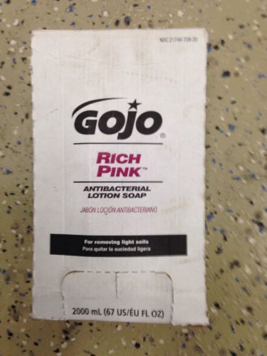 Brand New GOJO RICH PINK Antibacterial Lotion Hand Soap Refill - GOJ7220