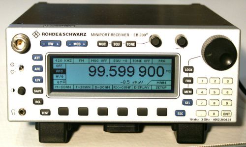 R&amp;s eb200 miniport receiver 10 khz...3 ghz with he200 handheld modular antenna for sale