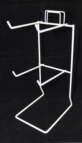 WHITE WIRE 4 PEG COUNTER  RACKS, CARTON OF 10