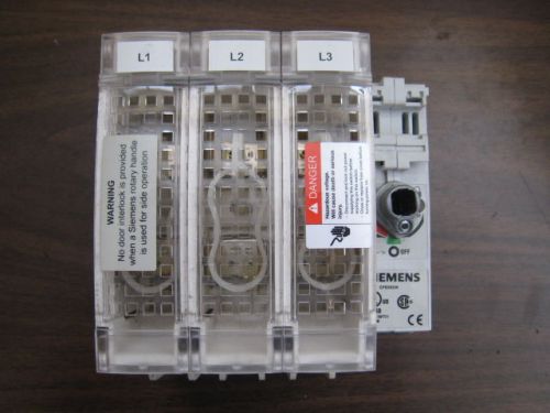 Siemens CFS362JN 60A 600V 3PH Compact Fusible Type Disconnect Switch Used