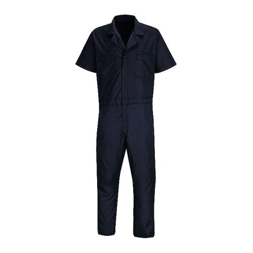 Short Sleeve Coverall, 46 to 48In., Navy CP40NVLNXL