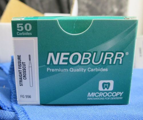 Microcopy NeoBurr Carbide Dental Burs Pkg of 50. Straight Fissure Crosscut FG556