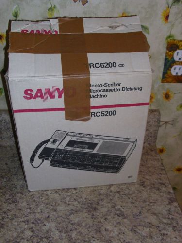 NEW Sanyo TRC5200 Micro Cassette Transcriber Memo Scriber TRC-5200 Dictating NIB