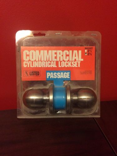 Commercial Cylindrical Lockset Passage UL Listed 2 3/8&#034; New