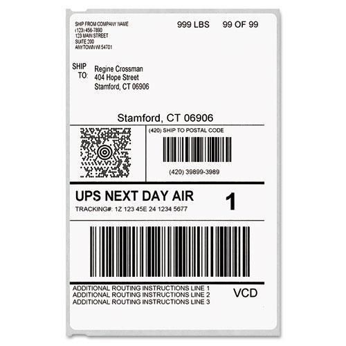 NEW DYMO 1744907 LabelWriter Shipping Labels, 4 x 6, White, 200/Roll