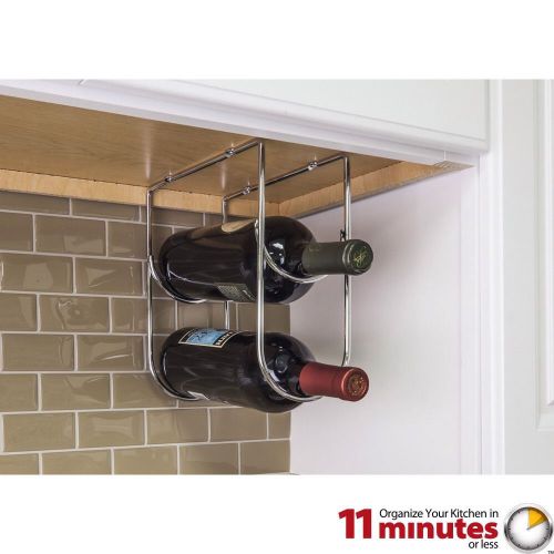 Wine Bottle Holder For Under Kitchen Cabinet Chrome