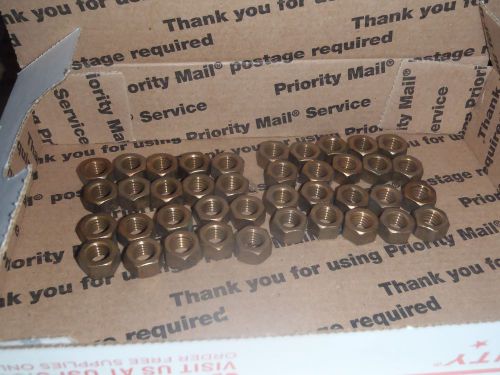 40 Hex Nuts 3/8 Bronze  (Lot 14)