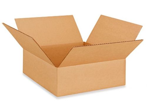 100 Brown Corrugate Boxes 12x12x4&#034; Wholesale, Packaging, Storage, Shipping Bulk