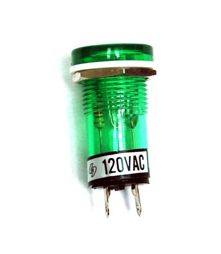 50pc Green Indicate Neon Lamp 18mm 120VAC Taiwan DK 8029A-G