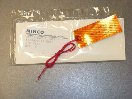 New minco polyimide kapton thermofoil heater, hk5321r20.7l12f  1&#034; x 2.5&#034; for sale