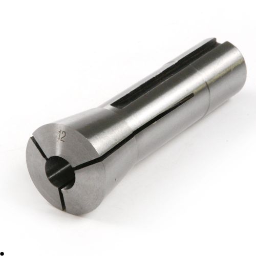 Precision 12mm R8 Metric Round Collet  Hardened Steel 7/16-20 HRC 55°- 60°
