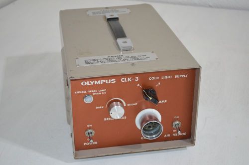 Cold Light Supply Olympus CLK-3 A &amp; B Lights Air Feed -WORKS-