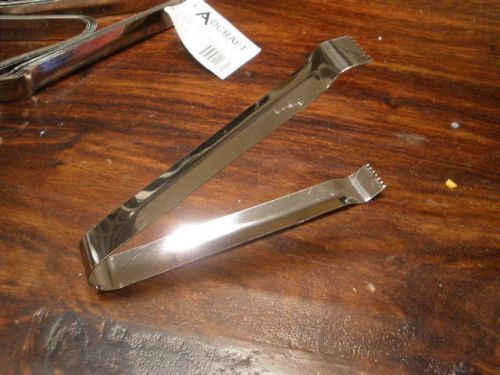 Lot of 6 - Stainless Steel Pom Tongs Food serving - 6-Inch New