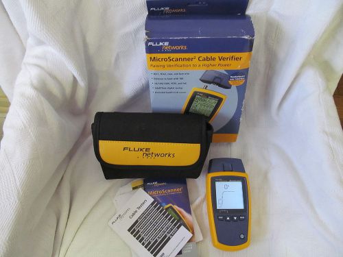 Fluke networks  microscanner2!!! cable verifier!!! network cable tester!!! for sale