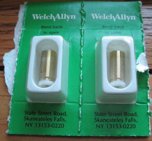 Lot of 2 WELCH ALLYN Replacement Bulbs 04900 New in Box Opthalmoscope Lights
