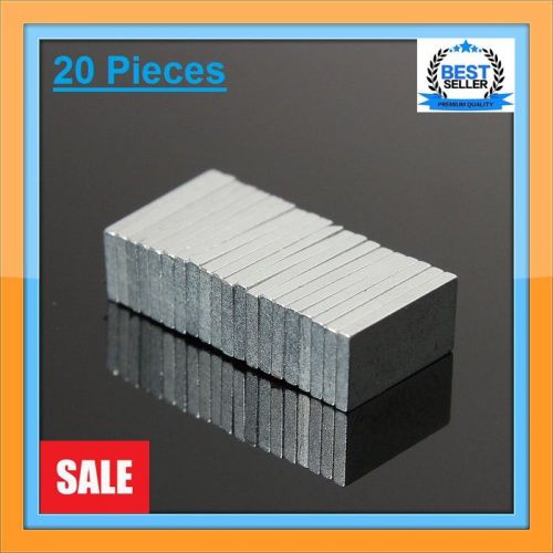 20Pcs 10 x 5 x 1 mm N42 Super Strong Square Block Magnet Rare Earth Neodymium