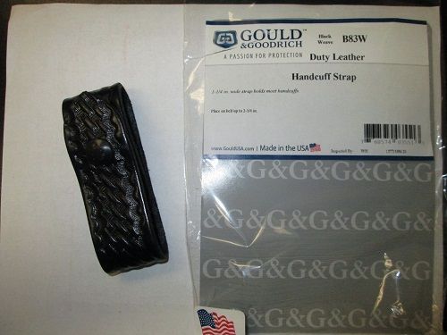Gould Goodrich B83W Handcuff Strap Weave 1-1/4&#034; Wide Strap Holds Most Handcuffs