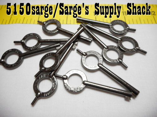 (10 pieces) BLACK handcuff keys. Zak Tool brand. Fits all regular cuffs (LC2)