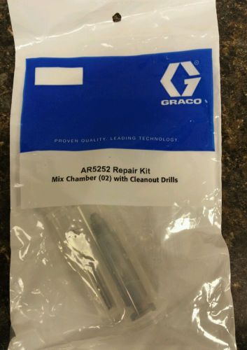 New AR5252 Unopened Graco Repair Kit Mix Chamber  (02) With Cleanout  Drills