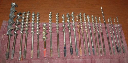 Vintage 24 bit - auger drill bits set various makers for sale