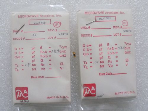 1x ma4799e measured microwave associates m/a com diode new for sale