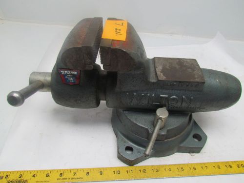 Wilton bullet machinist 4&#034; jaw round channel vise w/swivel base opens to 6-1/2&#034; for sale