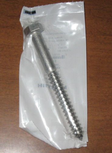 Stainless Steel Lag  Hex Screw Bolt 1/2 x 5&#034; , 20 count