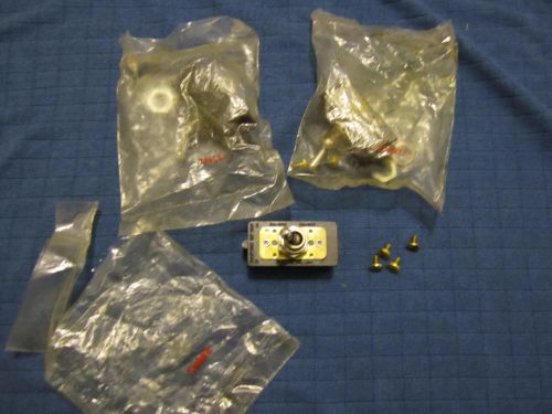 3 NOS NIP C-H (Cole Hersee) 7360K8 Switches; Toggle DPST 10A 250V, 20A 125V USA