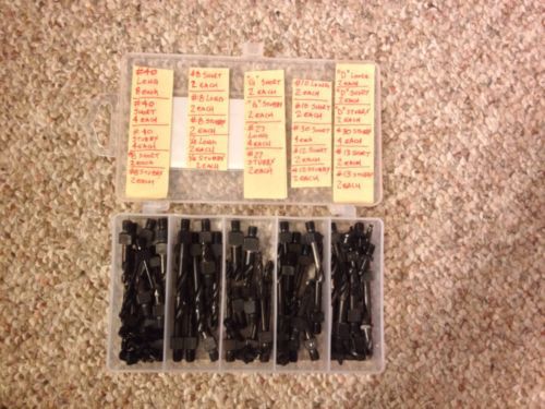 Aircraft/aviation tools 1/4-28 threaded drill bits 87ea. long/short/stubby for sale