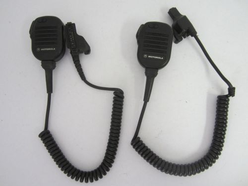 Set of 2 used motorola nmn6193b std remote spkr mic for ht1000 mts2000 xts mtx for sale