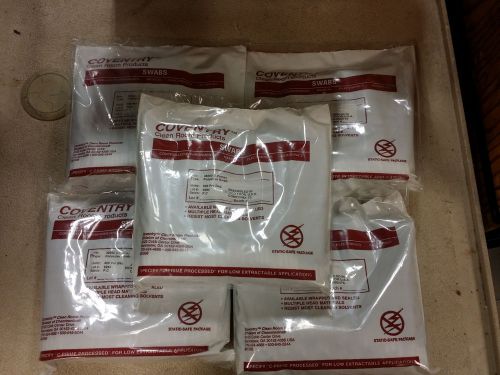 (Box of QTY 5) Coventry Clean Room Products - Polyester Swabs P/N 36060