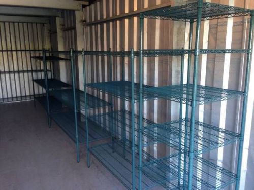 Heavy duty green epoxy-coated wire rack nsf certified for restaurant for sale