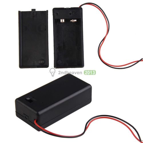 9V Volt Size Battery On-Off Switch Wire Lead Battery Holder Charger Case DIY Box
