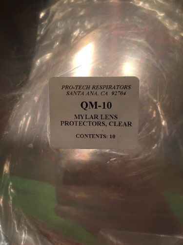 Pro-tech QM-10 Mylar Lens Protector, Clear. Pack Of 18, 10 Per Pack